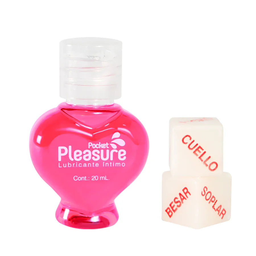 LUBRICANTE INTIMO CON DADOS PLEASURE CEREZA