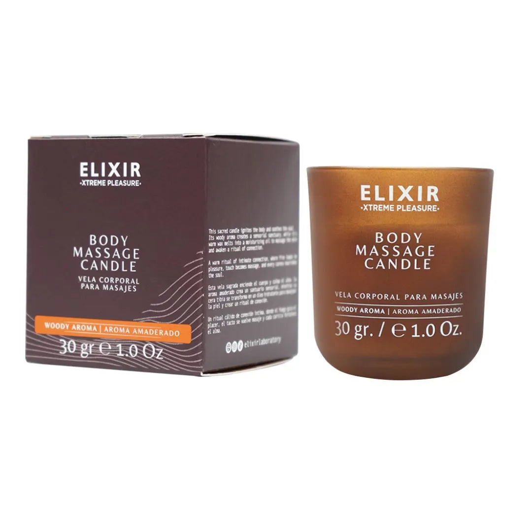 VELA PARA MASAJES ELIXIR AMADERADA