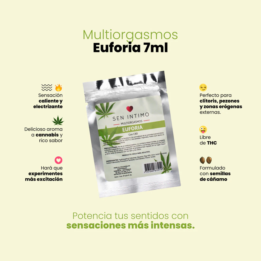 SACHET MULTIORGASMO EUFORIA SEN INTIMO