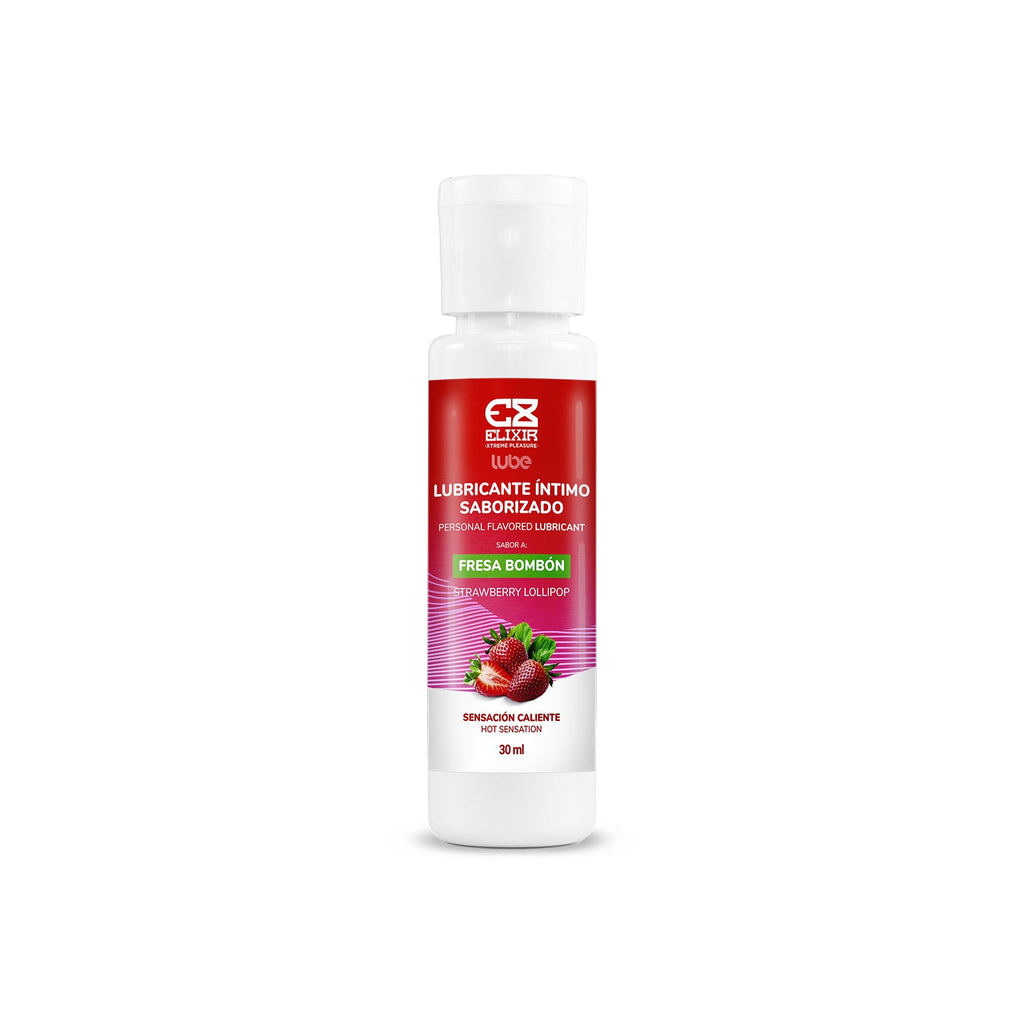 LUBRICANTE CALIENTE FRESA BOMBÓN ELIXIR