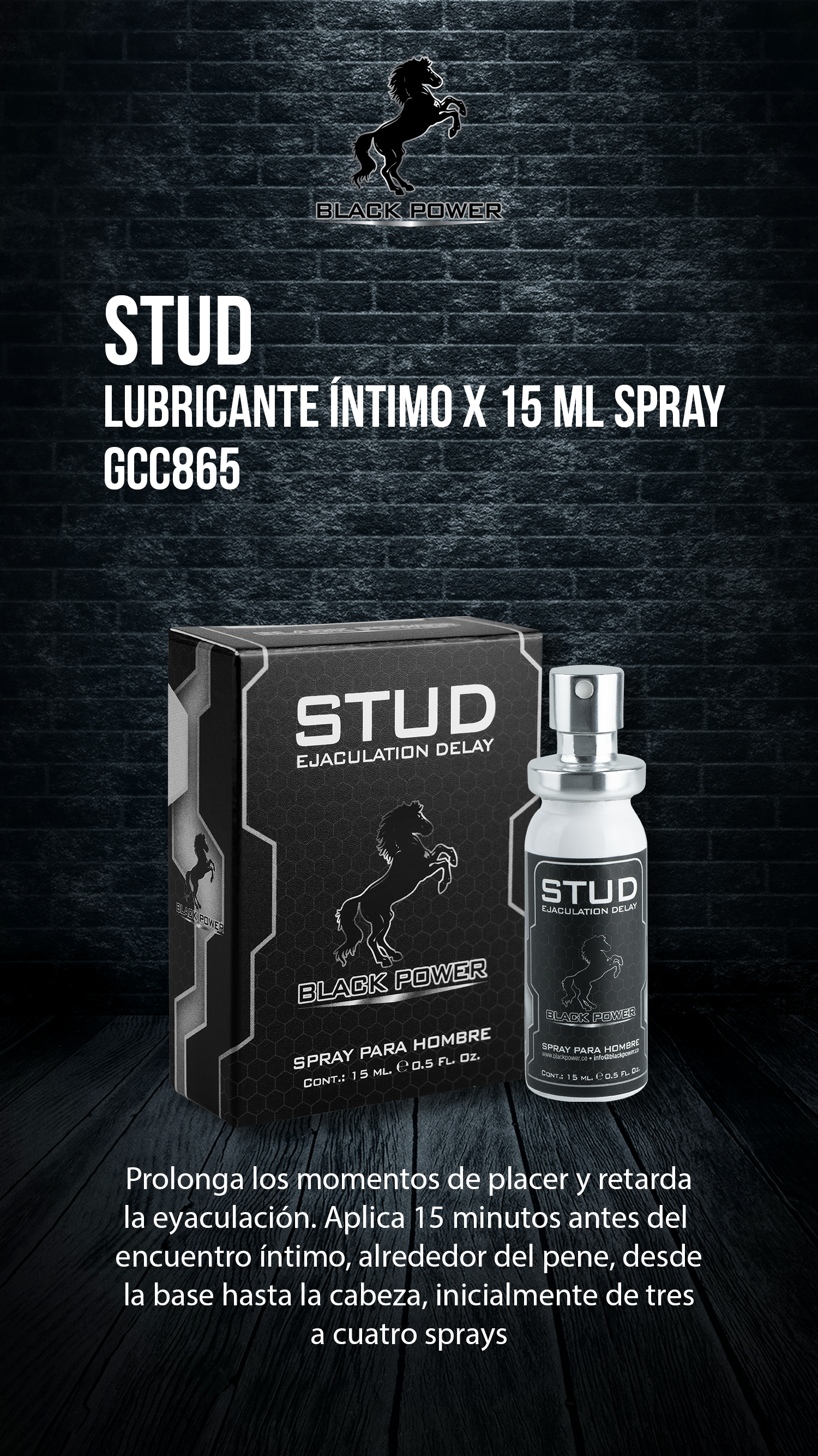 RETARDANTE STUD EJACULATION DELAY EN SPRAY