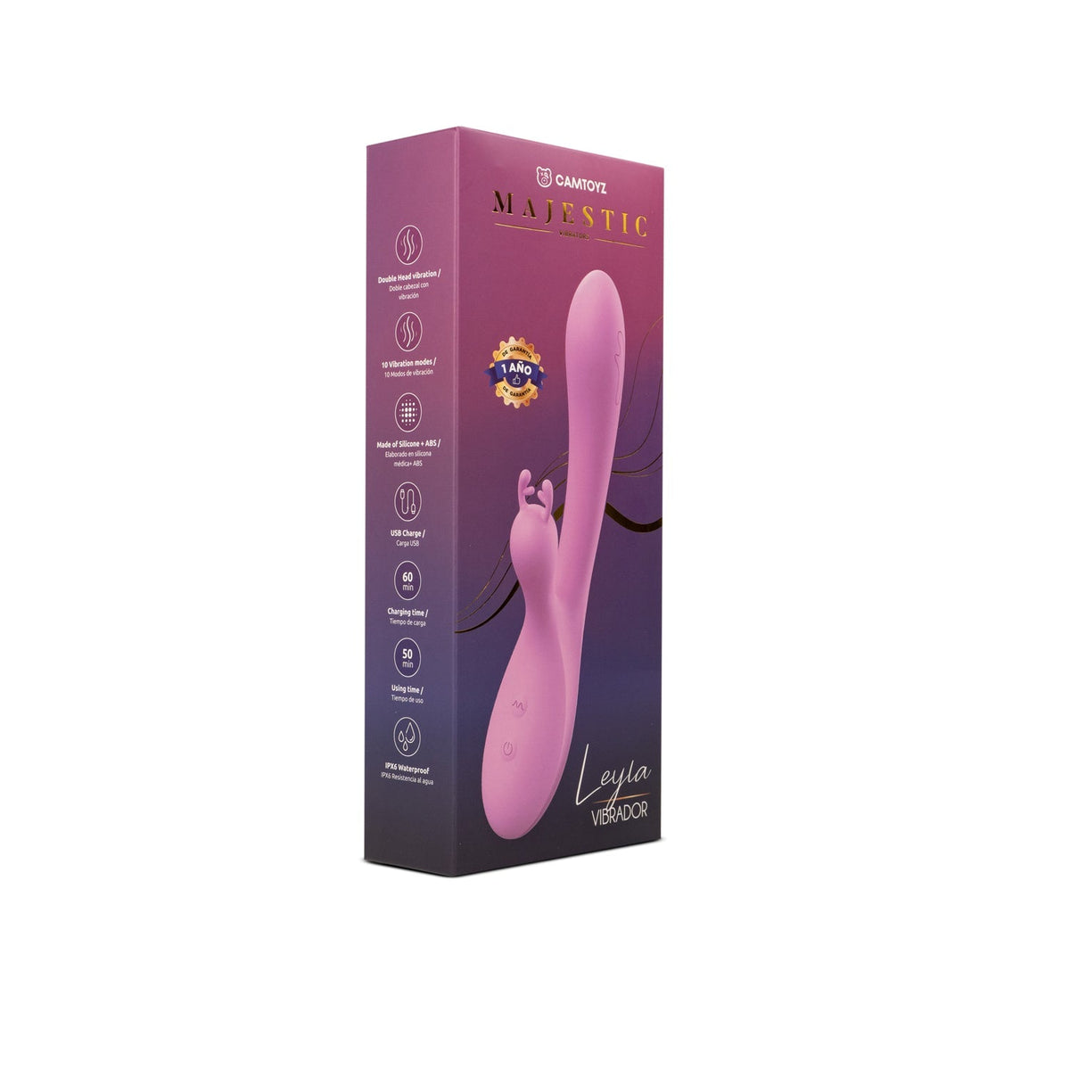 VIBRADOR DOBLE ESTIMULACIÓN LEYLA