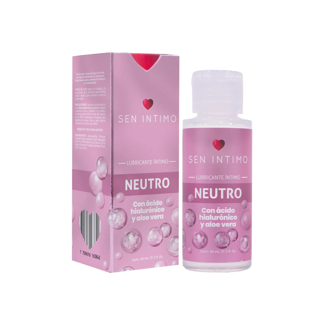LUBRICANTE NEUTRO CON ACIDO HIALURONICO Y ALOE VERA SEN INTIMO 55ML
