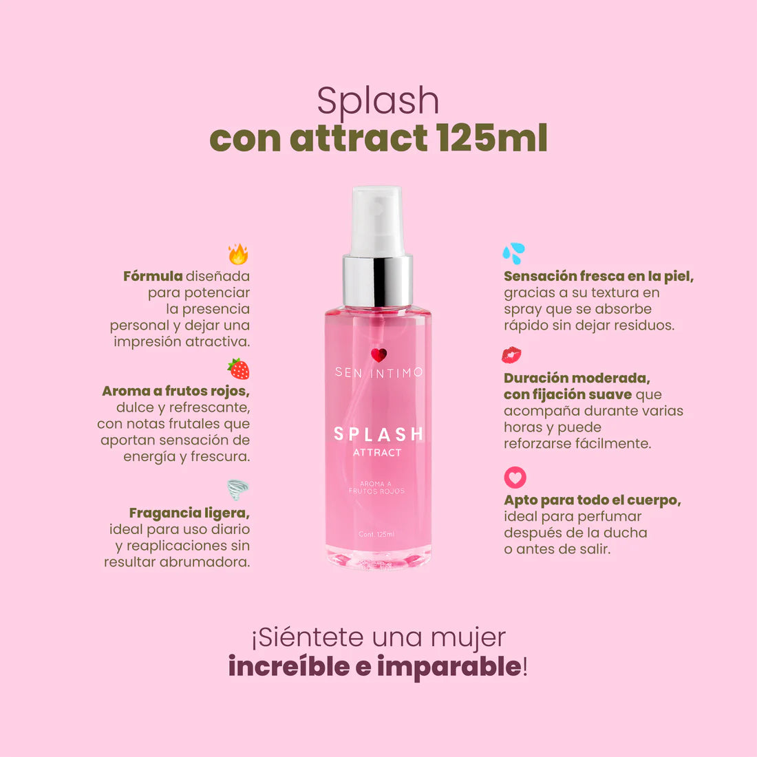 SPLASH CON FEROMONAS FRUTOS ROJOS SEN INTIMO