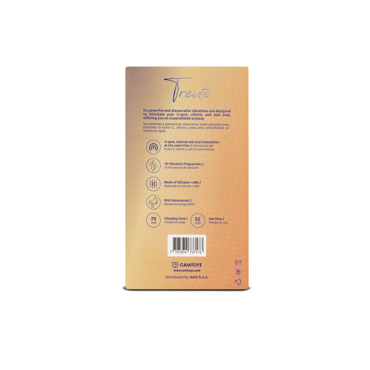 VIBRADOR TRIPLE ESTIMULACIÓN TRENTO