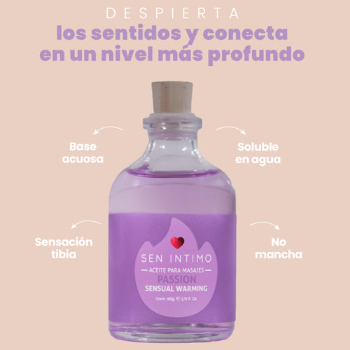 ACEITE PARA MASAJES PASSION SEN INTIMO