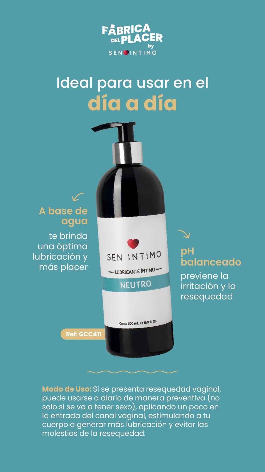 LUBRICANTE NEUTRO SEN INTIMO 500ML